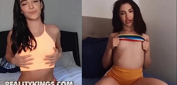  Two Gorgeous Babes (Emily Willis, Jane Wilde) Rubbing Their Pussies On Webcam Call - RealityKings